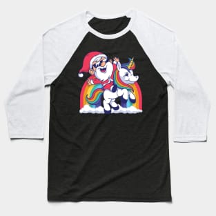 CUTE SANTA UNICORN Baseball T-Shirt